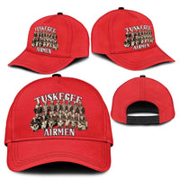 Remembering Tuskegee Airmen Classic Cap Heroes of the 332nd Squadron Red Art - Wonder Print Shop