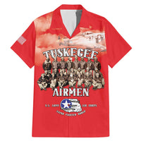 Remembering Tuskegee Airmen Family Matching Mermaid Dress and Hawaiian Shirt Heroes of the 332nd Squadron Red Art - Wonder Print Shop