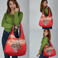 Remembering Tuskegee Airmen Grocery Bag Heroes of the 332nd Squadron Red Art - Wonder Print Shop