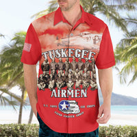 Remembering Tuskegee Airmen Hawaiian Shirt Heroes of the 332nd Squadron Red Art - Wonder Print Shop