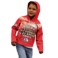 Remembering Tuskegee Airmen Kid Hoodie Heroes of the 332nd Squadron Red Art - Wonder Print Shop