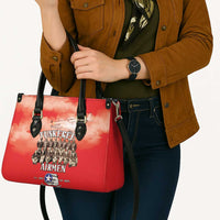 Remembering Tuskegee Airmen Leather Bag Heroes of the 332nd Squadron Red Art - Wonder Print Shop