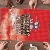 Remembering Tuskegee Airmen Puzzle Heroes of the 332nd Squadron Red Art - Wonder Print Shop