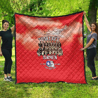 Remembering Tuskegee Airmen Quilt Heroes of the 332nd Squadron Red Art - Wonder Print Shop