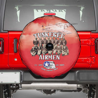 Remembering Tuskegee Airmen Spare Tire Cover Heroes of the 332nd Squadron Red Art - Wonder Print Shop