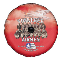 Remembering Tuskegee Airmen Spare Tire Cover Heroes of the 332nd Squadron Red Art - Wonder Print Shop
