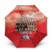 Remembering Tuskegee Airmen Umbrella Heroes of the 332nd Squadron Red Art - Wonder Print Shop