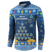 Personalised Jewish Hanukkah Xmas Button Sweatshirt Merry Chrismukkah - Wonder Print Shop