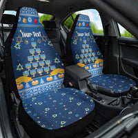 Personalised Jewish Hanukkah Xmas Car Seat Cover Merry Chrismukkah - Wonder Print Shop