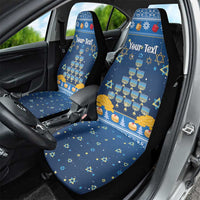 Personalised Jewish Hanukkah Xmas Car Seat Cover Merry Chrismukkah - Wonder Print Shop