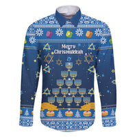 Personalised Jewish Hanukkah Xmas Family Matching Puletasi and Hawaiian Shirt Merry Chrismukkah - Wonder Print Shop