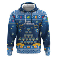 Personalised Jewish Hanukkah Xmas Hoodie Merry Chrismukkah - Wonder Print Shop