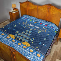 Personalised Jewish Hanukkah Xmas Quilt Merry Chrismukkah - Wonder Print Shop