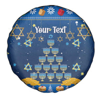 Personalised Jewish Hanukkah Xmas Spare Tire Cover Merry Chrismukkah - Wonder Print Shop