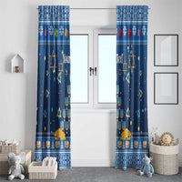 Personalised Jewish Hanukkah Xmas Window Curtain Merry Chrismukkah - Wonder Print Shop