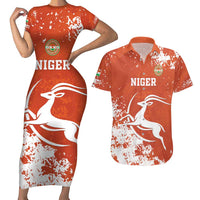 Custom Niger Football Couples Matching Short Sleeve Bodycon Dress and Hawaiian Shirt Go Menas - Wonder Print Shop