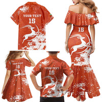 Custom Niger Football Family Matching Mermaid Dress and Hawaiian Shirt Go Menas - Wonder Print Shop