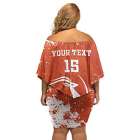 Custom Niger Football Off Shoulder Short Dress Go Menas - Wonder Print Shop