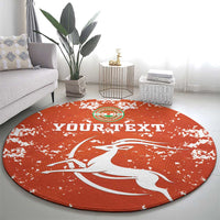 Custom Niger Football Round Carpet Go Menas