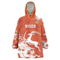 Custom Niger Football Wearable Blanket Hoodie Go Menas - Wonder Print Shop
