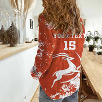 Custom Niger Football Women Casual Shirt Go Menas - Wonder Print Shop