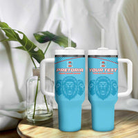 Custom South Africa Pretoria Cricket Tumbler With Handle Roar Saam More - This Is Pretoria - Wonder Print Shop