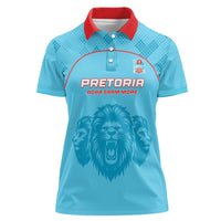 Custom South Africa Pretoria Cricket Women Polo Shirt Roar Saam More - This Is Pretoria - Wonder Print Shop