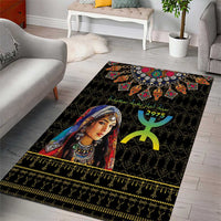 Happy Amazigh New Year Area Rug With Women Amazigh - Berber Pattern - Wonder Print Shop