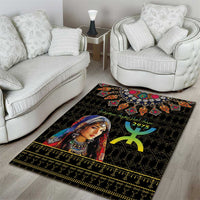 Happy Amazigh New Year Area Rug With Women Amazigh - Berber Pattern - Wonder Print Shop