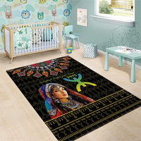 Happy Amazigh New Year Area Rug With Women Amazigh - Berber Pattern - Wonder Print Shop