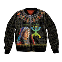 Happy Amazigh New Year Bomber Jacket With Women Amazigh - Berber Pattern - Wonder Print Shop