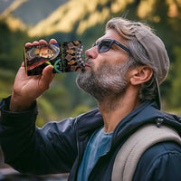 Happy Amazigh New Year 4 in 1 Can Cooler Tumbler With Women Amazigh - Berber Pattern - Wonder Print Shop