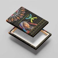 Happy Amazigh New Year Canvas Wall Art With Women Amazigh - Berber Pattern - Wonder Print Shop