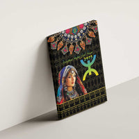 Happy Amazigh New Year Canvas Wall Art With Women Amazigh - Berber Pattern - Wonder Print Shop