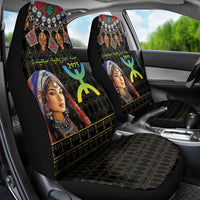 Happy Amazigh New Year Car Seat Cover With Women Amazigh - Berber Pattern - Wonder Print Shop