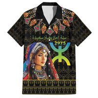 Happy Amazigh New Year Family Matching Long Sleeve Bodycon Dress and Hawaiian Shirt With Women Amazigh - Berber Pattern - Wonder Print Shop