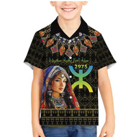 Happy Amazigh New Year Family Matching Mermaid Dress and Hawaiian Shirt With Women Amazigh - Berber Pattern - Wonder Print Shop