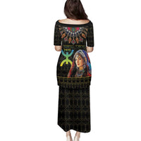 Happy Amazigh New Year Family Matching Puletasi and Hawaiian Shirt With Women Amazigh - Berber Pattern - Wonder Print Shop