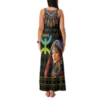 Happy Amazigh New Year Family Matching Tank Maxi Dress and Hawaiian Shirt With Women Amazigh - Berber Pattern - Wonder Print Shop