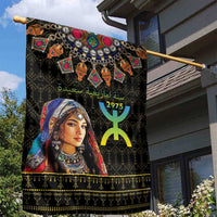 Happy Amazigh New Year Garden Flag With Women Amazigh - Berber Pattern - Wonder Print Shop