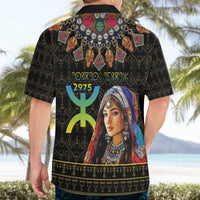 Happy Amazigh New Year Hawaiian Shirt With Women Amazigh - Berber Pattern - Wonder Print Shop