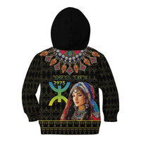 Happy Amazigh New Year Kid Hoodie With Women Amazigh - Berber Pattern - Wonder Print Shop