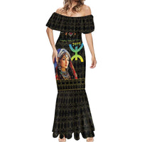 Happy Amazigh New Year Mermaid Dress With Women Amazigh - Berber Pattern - Wonder Print Shop