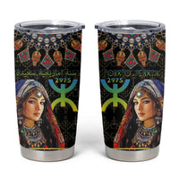 Happy Amazigh New Year Tumbler Cup With Women Amazigh - Berber Pattern - Wonder Print Shop