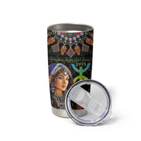 Happy Amazigh New Year Tumbler Cup With Women Amazigh - Berber Pattern - Wonder Print Shop