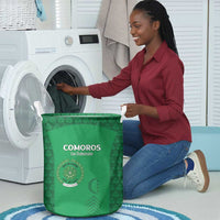Comoros Football Laundry Basket Go Champions Green Les Coelacantes - Wonder Print Shop