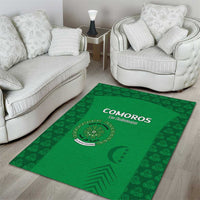 Comoros Football Area Rug Go Champions Green Les Coelacantes - Wonder Print Shop
