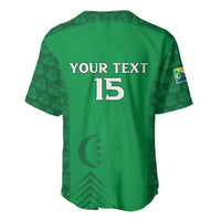 Custom Comoros Football Baseball Jersey Go Champions Green Les Coelacantes LT15