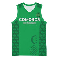 Custom Comoros Football Basketball Jersey Go Champions Green Les Coelacantes - Wonder Print Shop