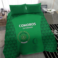 Comoros Football Bedding Set Go Champions Green Les Coelacantes - Wonder Print Shop